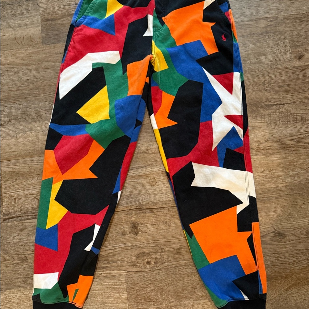 Boys Colorful Abstract Jogger Pants